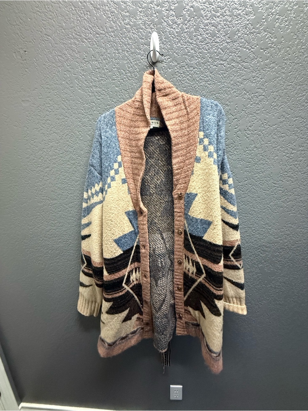 Idyllwind Multi-Color Aztec Open-Front Cardigan Sweater